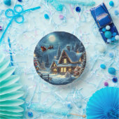 冬/サンタ/クリスマス/雪 ペーパーボウル (パーティー)