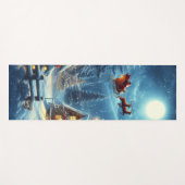 冬/サンタ/クリスマス/雪 ヨガマット (正面(横))