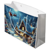 冬/サンタ/クリスマス/雪 ラージペーパーバッグ (裏面アングル)