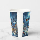 冬/サンタ/クリスマス/雪 紙コップ (右)