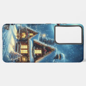 冬/サンタ/クリスマス/雪 SAMSUNG GALAXYケース (左側面)