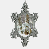 冬 スノーフレークピューターオーナメント (左)