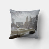 冬-セントラル・パーク-ニューヨークシティ クッション (裏面)