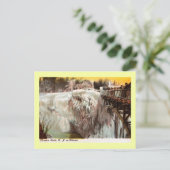 冬、パターソン、NJヴィンテージのパッシック秋 ポストカード (スタンド正面)