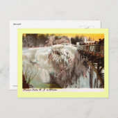 冬、パターソン、NJヴィンテージのパッシック秋 ポストカード (正面/裏面)