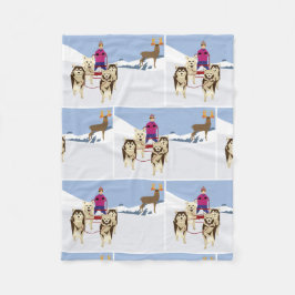 冬 フリースブランケット