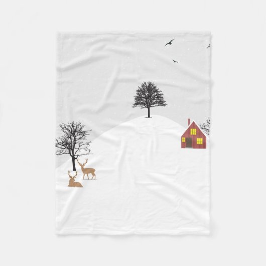 冬 フリースブランケット (正面)