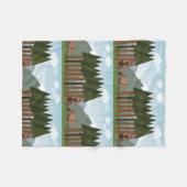 冬 フリースブランケット (正面(横))