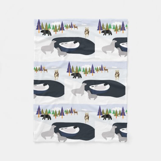 冬 フリースブランケット (正面)