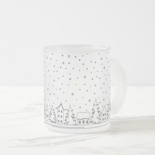 冬 フロストグラスマグカップ (正面右)