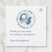 冬「ベビー外は寒い」赤ちゃんシャワー フェイバータグ (裏面)