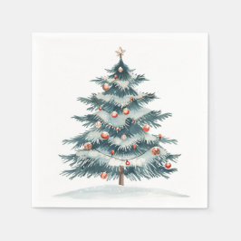 冬、ユール（キリスト降誕祭）、クリスマスフェスティバル スタンダードカクテルナプキン