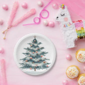 冬、ユール（キリスト降誕祭）、クリスマスフェスティバル ペーパープレート (パーティー)