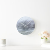 冬 ラウンド壁時計 (ホーム)