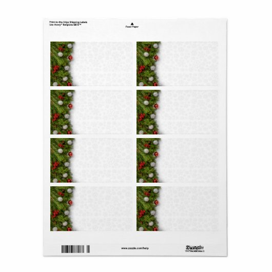 冬 ラベル (フルシート)