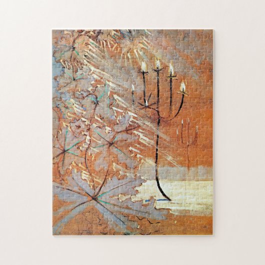 冬（五）有名な絵を描もの ジグソーパズル (縦)