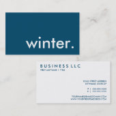 冬。 名刺 (正面/裏面)