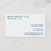 冬。 名刺 (裏面)