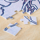 冬(四季)、アルフォンスミュシャ ジグソーパズル (側面)