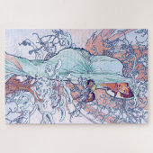 冬(四季)、アルフォンスミュシャ ジグソーパズル (横)