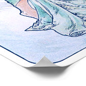 冬（四季）、アルフォンスミュシャ ポスター (角)