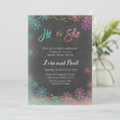 冬、性別を明らかにする招待 招待状 (スタンド正面)