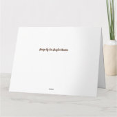 「冬」 – 挨拶状 サンキューカード (裏面)