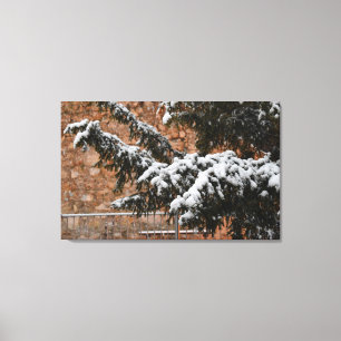 冬、木々に雪 キャンバスプリント