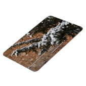 冬、木々に雪 マグネット (左側)