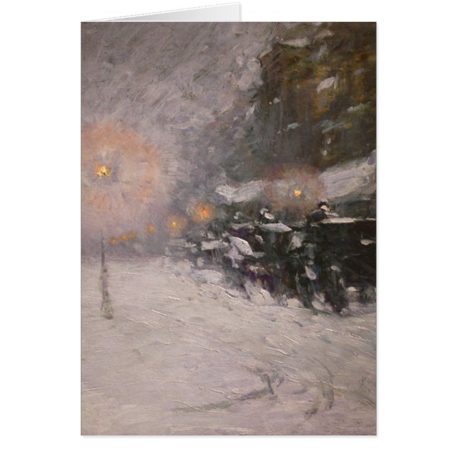 冬、真夜中- Childe Hassam (正面)