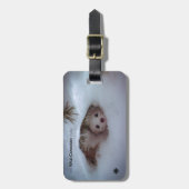 冬 – 短尾ワイゼル ラゲッジタグ (正面縦)