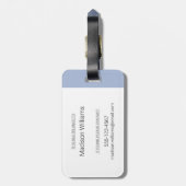 冬 – 短尾ワイゼル ラゲッジタグ (裏面縦)