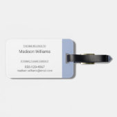 冬 – 短尾ワイゼル ラゲッジタグ (裏面横)