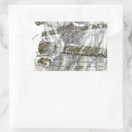 冬 長方形シール (バッグ)