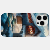 冬、雪が覆われた橋と川 Case-Mate iPhoneケース (裏面 (横))