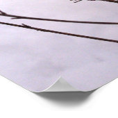 冬、雪の中の植物バリューポスター紙 ポスター (角)