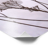 冬、雪の中の植物プロフェッショナル写真 フォトプリント            (角)