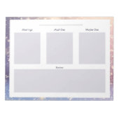 冬/雪の毎日の計画メモ帳 ノートパッド (正面)