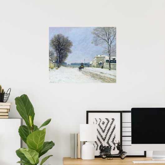 冬、雪効果、1876年 ポスター (ホームオフィス)