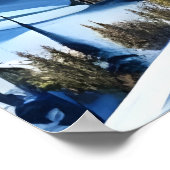 冬、雪、山の村 | AIアートポスター ポスター (角)