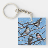 冬《鳥》アメリカゴガラ キーホルダー (正面)