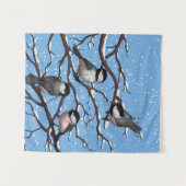 冬《鳥》アメリカゴガラ タペストリー (正面(横))