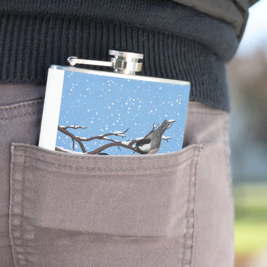 冬《鳥》アメリカゴガラ フラスク (インサイチュ)