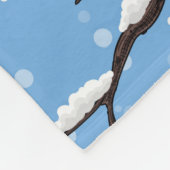 冬《鳥》アメリカゴガラ フリースブランケット (角)