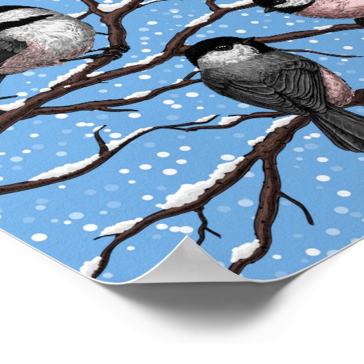 冬《鳥》アメリカゴガラ ポスター (角)