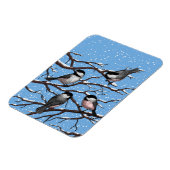 冬《鳥》アメリカゴガラ マグネット (左側)