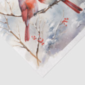 冬（鳥）ショウジョウコウカンチョウシリーズデザイン7 薄葉紙 (詳細)