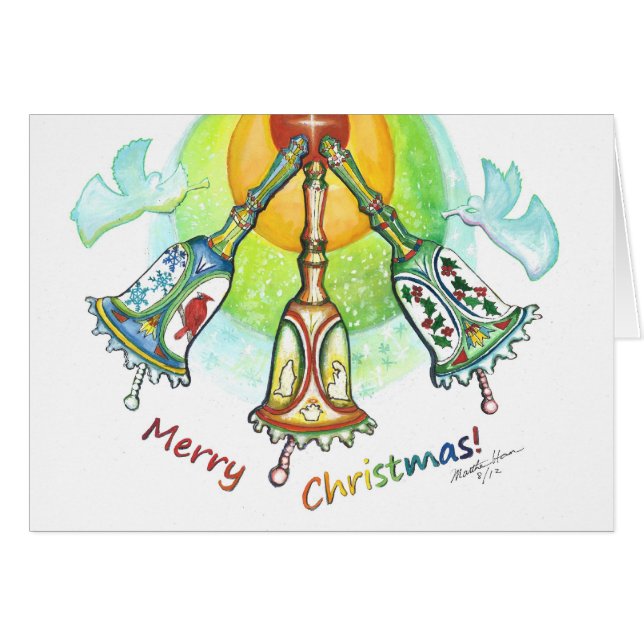 冬、（鳥）ショウジョウコウカンチョウ、ヒイラギ、雪のお祝い (正面横)