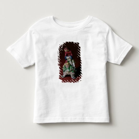 冬、c.1760-63の弓磁器の姿 トドラーTシャツ (正面)