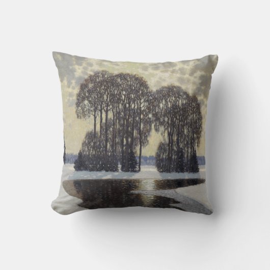 冬（Villhelms Purvitis著） クッション (正面)